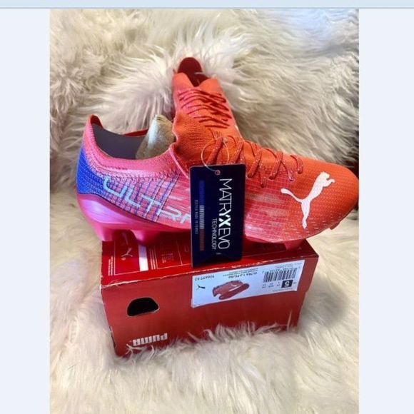 PUMA Ultra 1.3 FG/ AG Sunblaze Soccer Cleats shoes Men's Size 5 New - Picture 4 of 11